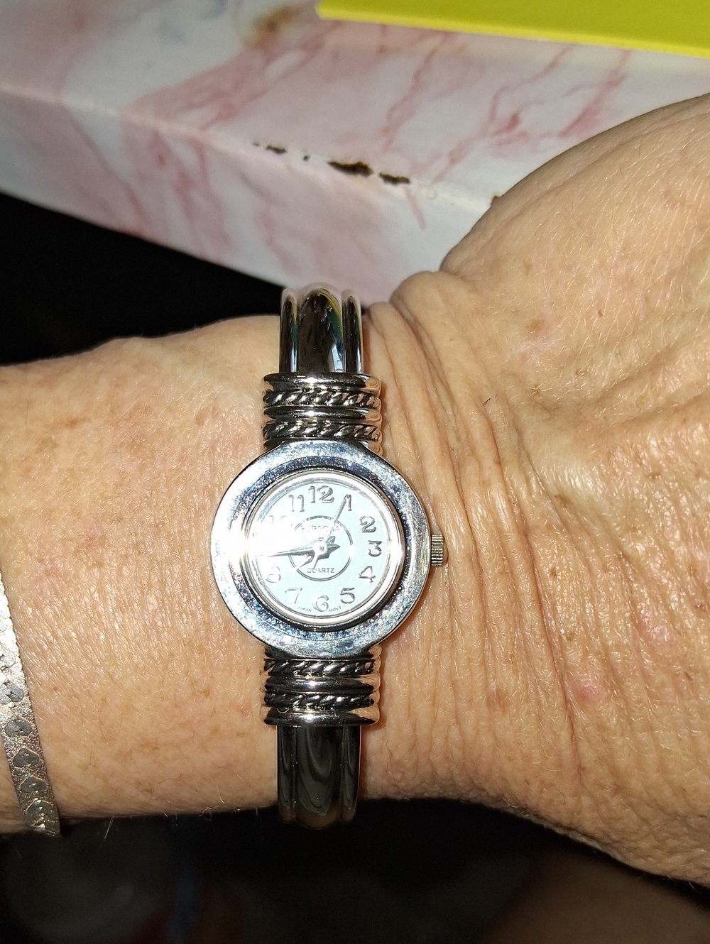 Persona by Marina Rinaldi Silver-Tone Women's Bangle Watch